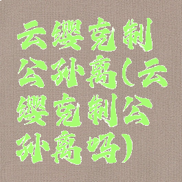 云缨克制公孙离(云缨克制公孙离吗)