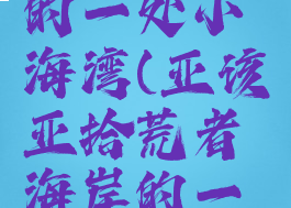 亚该亚拾荒者海岸的一处小海湾(亚该亚拾荒者海岸的一处小海湾宝藏)