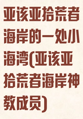 亚该亚拾荒者海岸的一处小海湾(亚该亚拾荒者海岸神教成员)