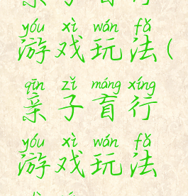 亲子盲行游戏玩法(亲子盲行游戏玩法视频)