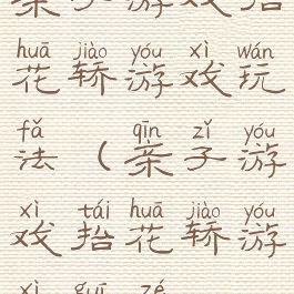 亲子游戏抬花轿游戏玩法(亲子游戏抬花轿游戏规则)