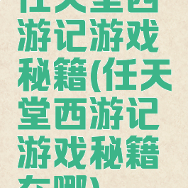 任天堂西游记游戏秘籍(任天堂西游记游戏秘籍在哪)