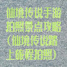 仙境传说手游拍照景点攻略(仙境传说踏上旅程拍照)