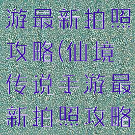 仙境传说手游最新拍照攻略(仙境传说手游最新拍照攻略大全)