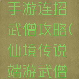 仙境传说手游连招武僧攻略(仙境传说端游武僧攻略)