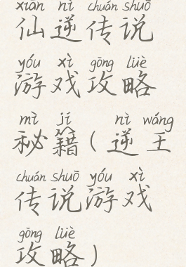 仙逆传说游戏攻略秘籍(逆王传说游戏攻略)
