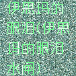 伊思玛的眼泪(伊思玛的眼泪水闸)