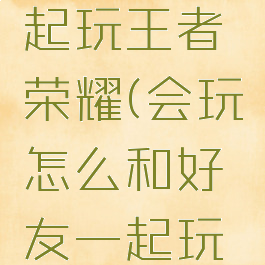 会玩怎么和好友一起玩王者荣耀(会玩怎么和好友一起玩王者荣耀呢)