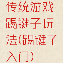 传统游戏踢键子玩法(踢键子入门)