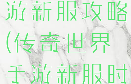 传奇世界手游新服攻略(传奇世界手游新服时间)