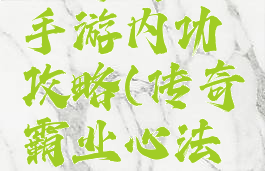传奇霸业手游内功攻略(传奇霸业心法攻略)