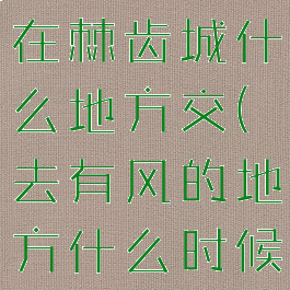 发光的碎片在棘齿城什么地方交(去有风的地方什么时候更新)