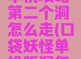 口袋妖怪单机攻略第二个洞怎么走(口袋妖怪单机版洞怎么走)