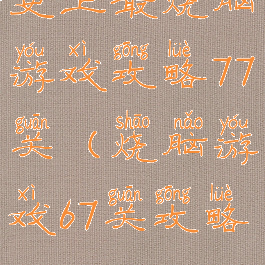 史上最烧脑游戏攻略77关(烧脑游戏67关攻略)