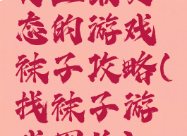 史上最变态的游戏袜子攻略(找袜子游戏图片)