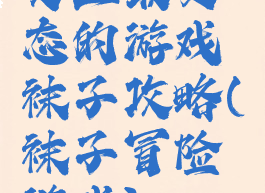 史上最变态的游戏袜子攻略(袜子冒险游戏)