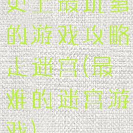 史上最坑爹的游戏攻略走迷宫(最难的迷宫游戏)