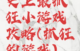 史上最抓狂小游戏攻略(抓狂的游戏)