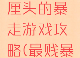 史上最无厘头的暴走游戏攻略(最贱暴走游戏)