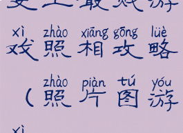 史上最贱游戏照相攻略(照片图游戏)