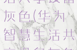 华为智慧生活共享设备灰色(华为智慧生活共享设备灰色怎么解决)