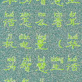 华为智慧生活怎么看耳机电量(华为智慧生活找耳机)