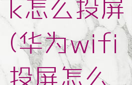 华为welink怎么投屏(华为wifi投屏怎么设置)