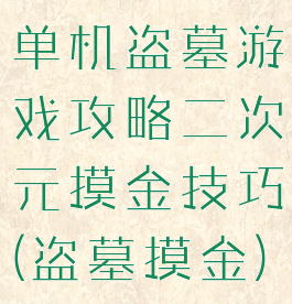 单机盗墓游戏攻略二次元摸金技巧(盗墓摸金)