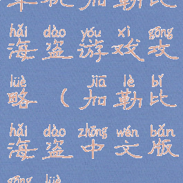 单机加勒比海盗游戏攻略(加勒比海盗中文版攻略)