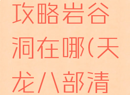 单机天龙八部完美攻略岩谷洞在哪(天龙八部清源山洞怎么进去)