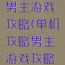 单机攻略男主游戏攻略(单机攻略男主游戏攻略大全)