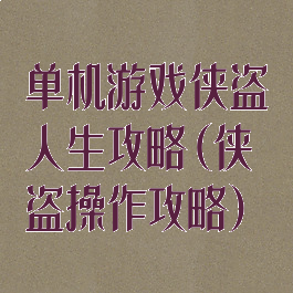 单机游戏侠盗人生攻略(侠盗操作攻略)