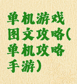 单机游戏图文攻略(单机攻略手游)