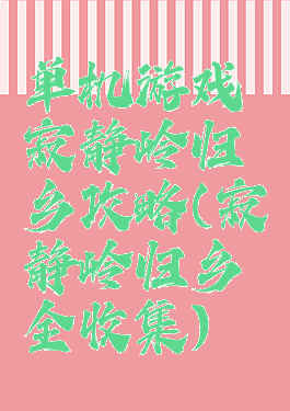 单机游戏寂静岭归乡攻略(寂静岭归乡全收集)