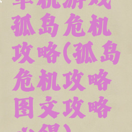 单机游戏孤岛危机攻略(孤岛危机攻略图文攻略心得)