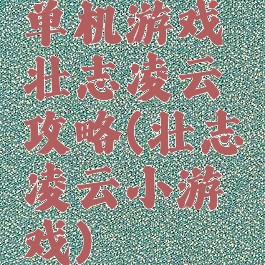 单机游戏壮志凌云攻略(壮志凌云小游戏)