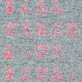 单机游戏壮志凌云攻略(壮志凌云网游)