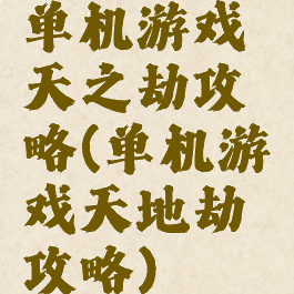 单机游戏天之劫攻略(单机游戏天地劫攻略)