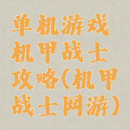 单机游戏机甲战士攻略(机甲战士网游)