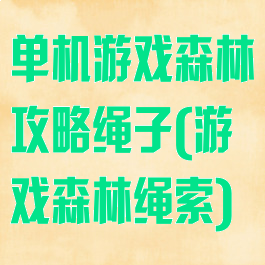 单机游戏森林攻略绳子(游戏森林绳索)