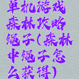 单机游戏森林攻略绳子(森林中绳子怎么获得)