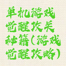 单机游戏觉醒攻关秘籍(游戏觉醒攻略)