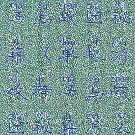 单机游戏骑马与战团秘籍(单机游戏骑马与战团秘籍怎么用)