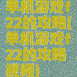 单机游戏f22的攻略(单机游戏f22的攻略视频)