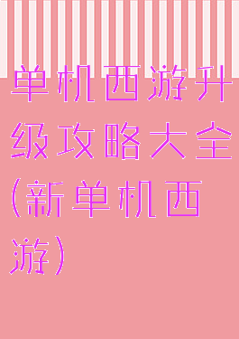 单机西游升级攻略大全(新单机西游)