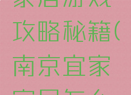 南京宜家家居游戏攻略秘籍(南京宜家家居怎么去)