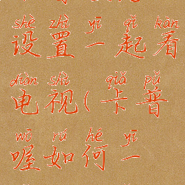 卡普喔怎么设置一起看电视(卡普喔如何一起看电影)