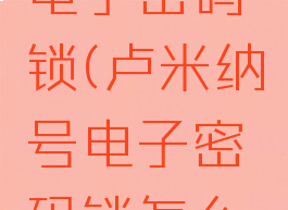 卢米纳号电子密码锁(卢米纳号电子密码锁怎么开)