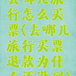 去哪儿旅行怎么买票(去哪儿旅行买票退款为什么还没到)