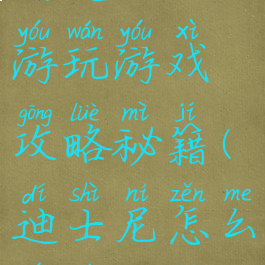 去迪士尼游玩游戏攻略秘籍(迪士尼怎么游玩攻略)